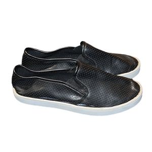 Women’s REPORT Black Leather Slide On Sneakers Size 9.5